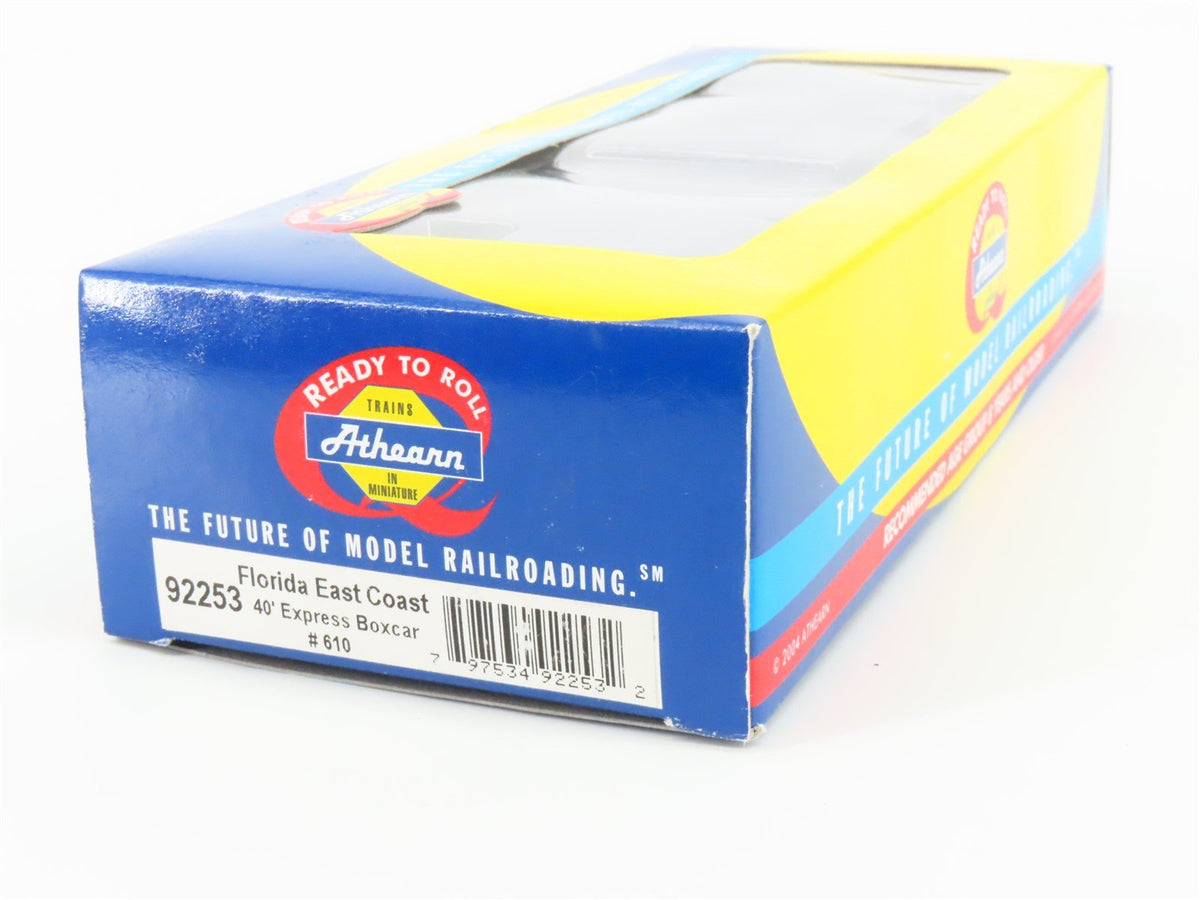 HO Scale Athearn 92253 FEC Florida East Coast 40&#39; Express Boxcar #610
