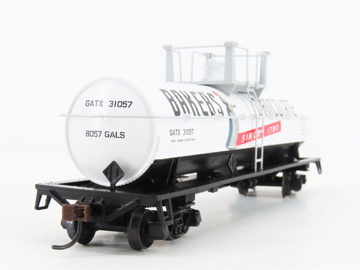 HO Scale Athearn 7276 GATX Bakers Chocolate Single Dome Chemical Tankcar #31057