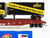 HO Scale Athearn 92382 CIL Monon 50' Flatcar #7615 w/2 25' Monon Trailers