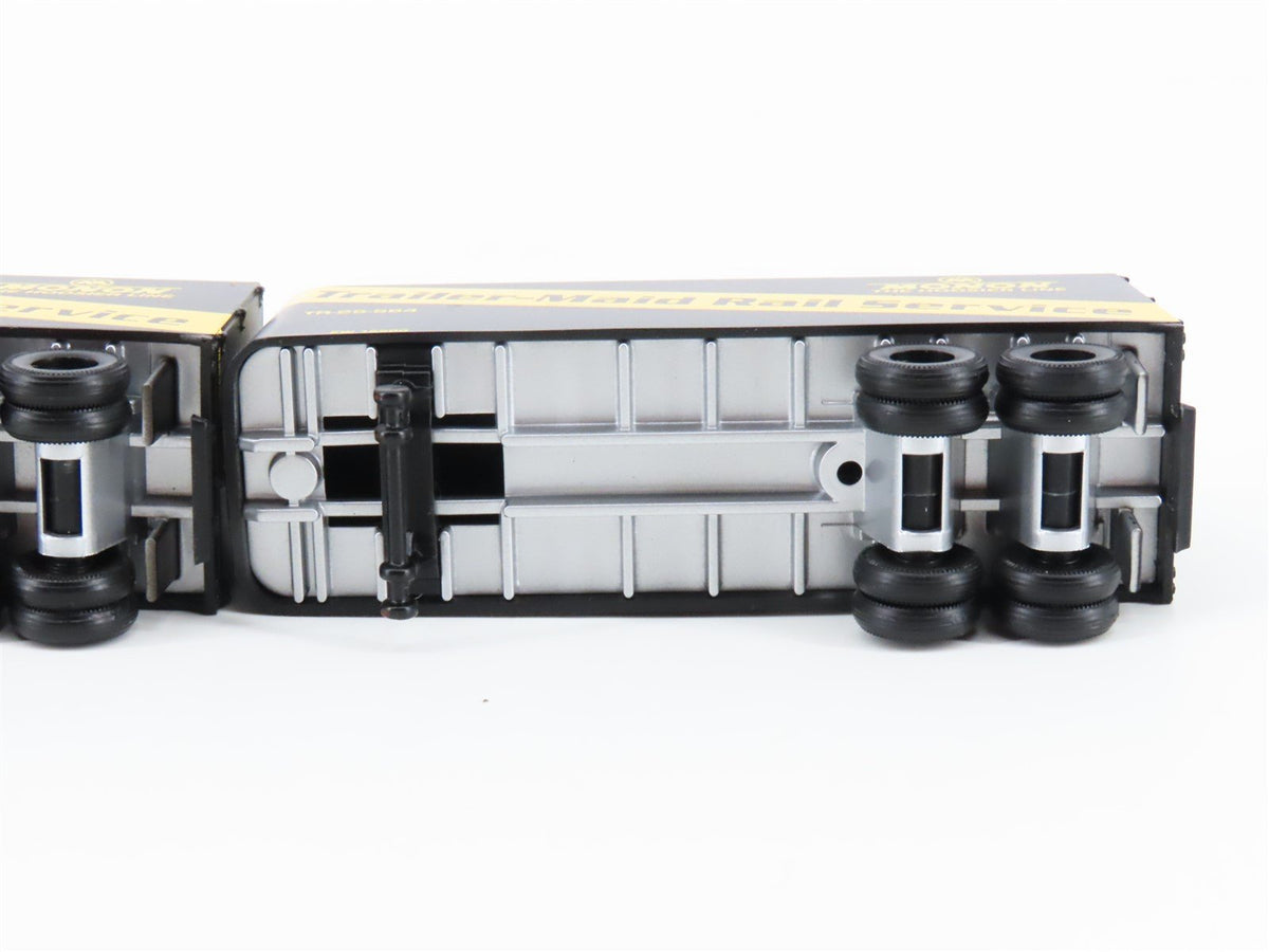 HO Scale Athearn 92382 CIL Monon 50&#39; Flatcar #7615 w/2 25&#39; Monon Trailers