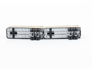 HO Scale Athearn 92382 CIL Monon 50' Flatcar #7615 w/2 25' Monon Trailers