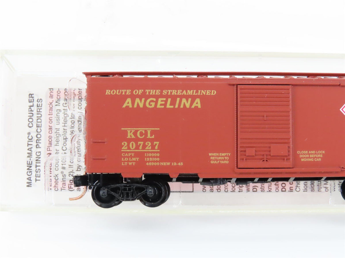 N Scale Micro-Trains MTL Special Run KCL Casey Lines Angelina Boxcar 20727