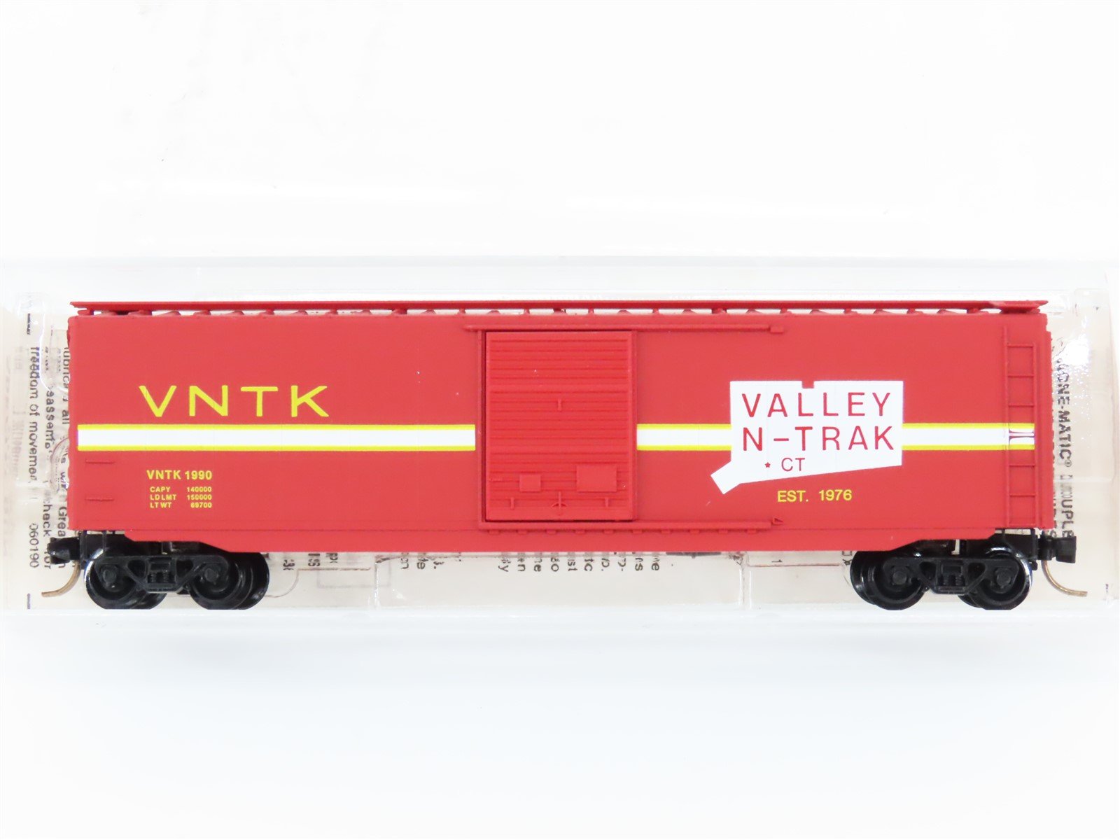 N Scale Micro-Trains MTL Special Run VNTK Valley N-Trak Single Door Boxcar 1990