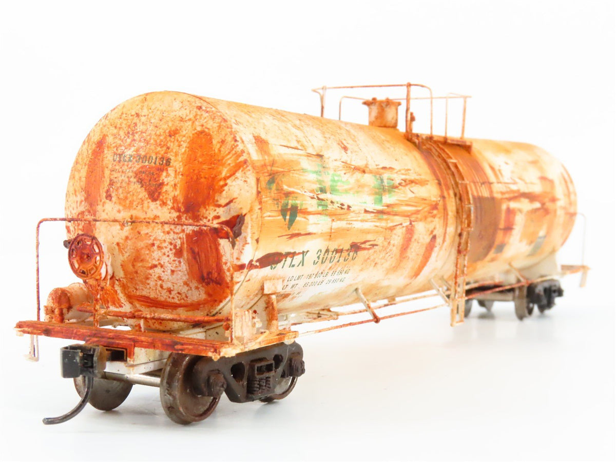 HO Scale Walthers Proto 920-100229 UTLX Terra 23k Gal Tankcar #300136 WEATHERED