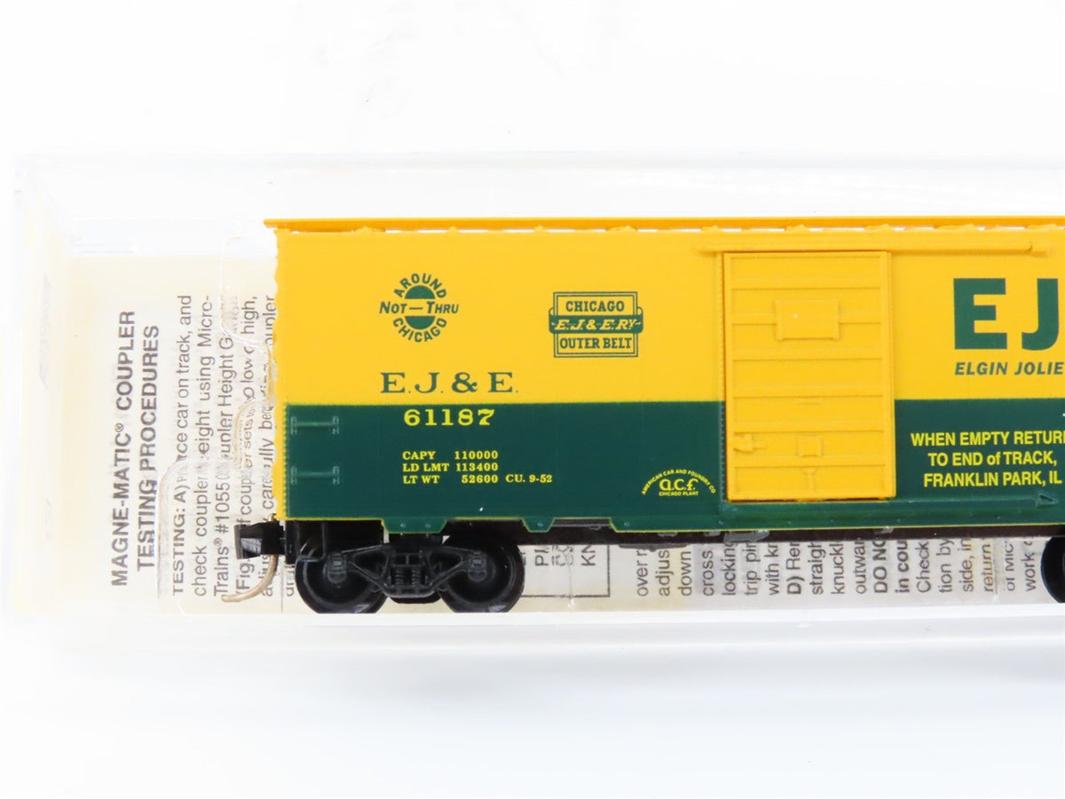 N Scale Micro-Trains MTL Special Run EJ&amp;E Chicago Outer Belt Boxcar 61187