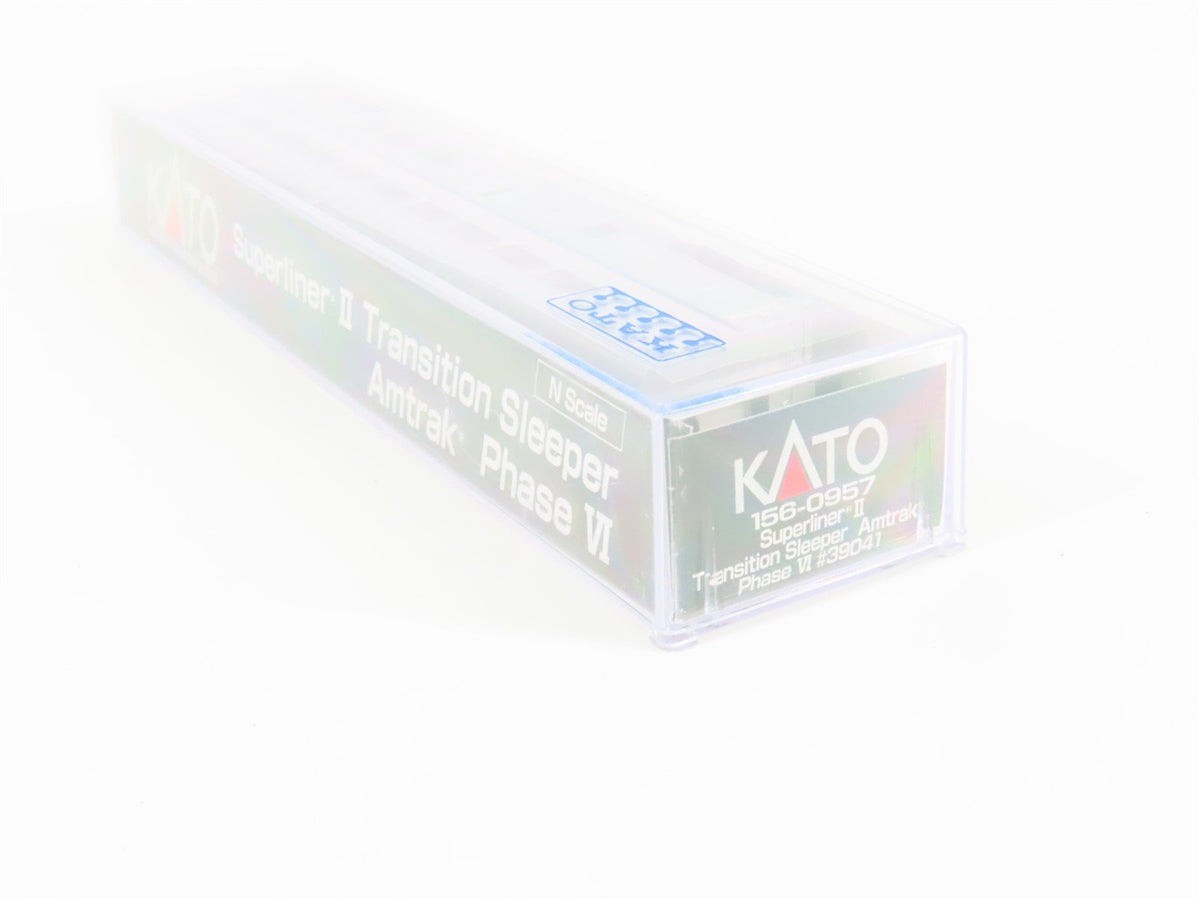 N KATO 156-0957 AMTK Amtrak Superliner II Transition Sleeper Passenger #39041