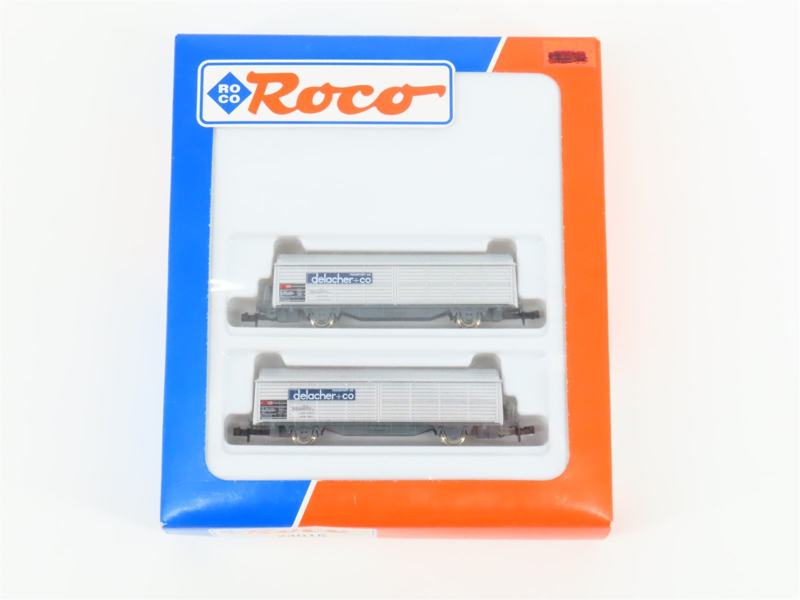 N Scale Roco 24015 SBB-CFF Swiss Federal Railways Delacher + Co Box Car 2-Pack