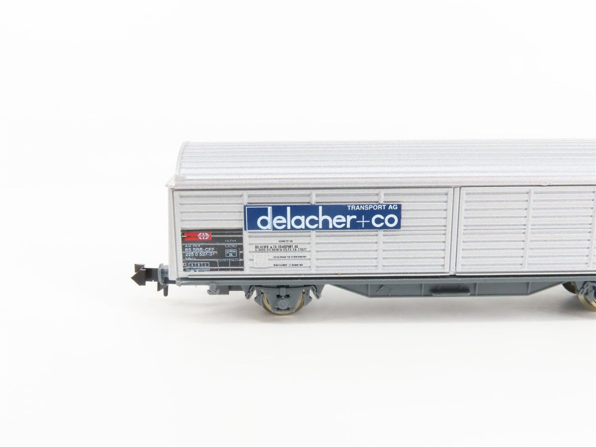 N Scale Roco 24015 SBB-CFF Swiss Federal Railways Delacher + Co Box Car 2-Pack