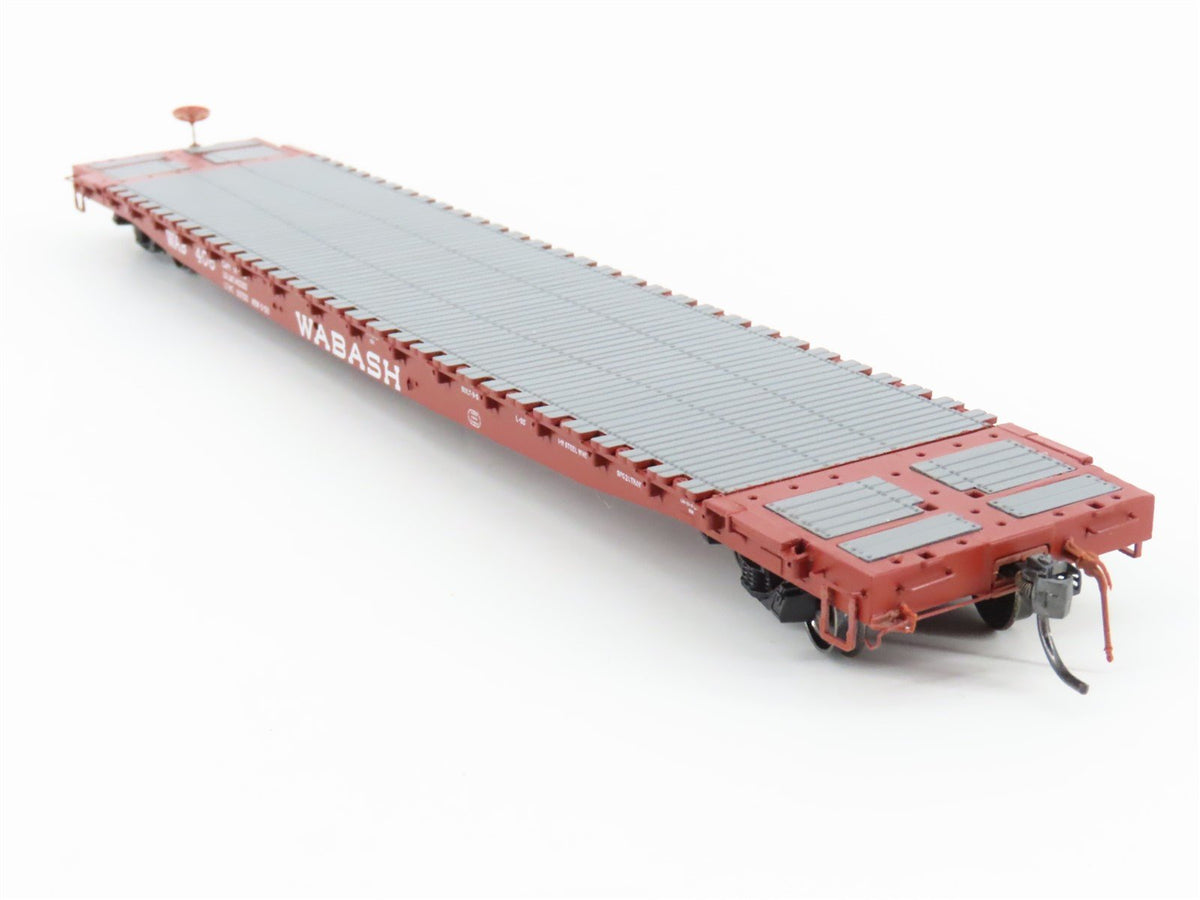HO Scale Tanget 11015-01 WAB Wabash &quot;Original 56&quot; 60&#39; Early Flatcar #406