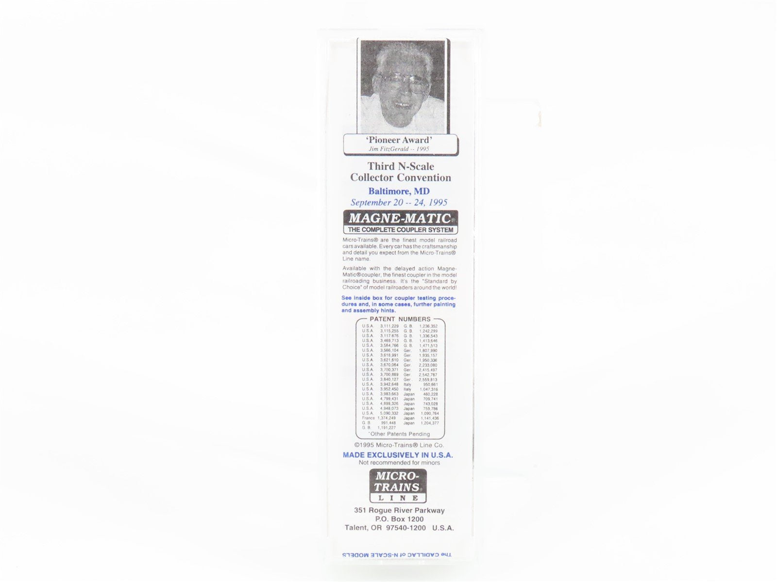 N Scale Micro-Trains MTL NSC N-Trak 