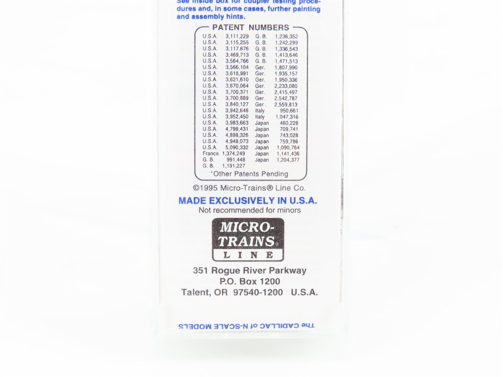 N Scale Micro-Trains MTL NSC N-Trak 