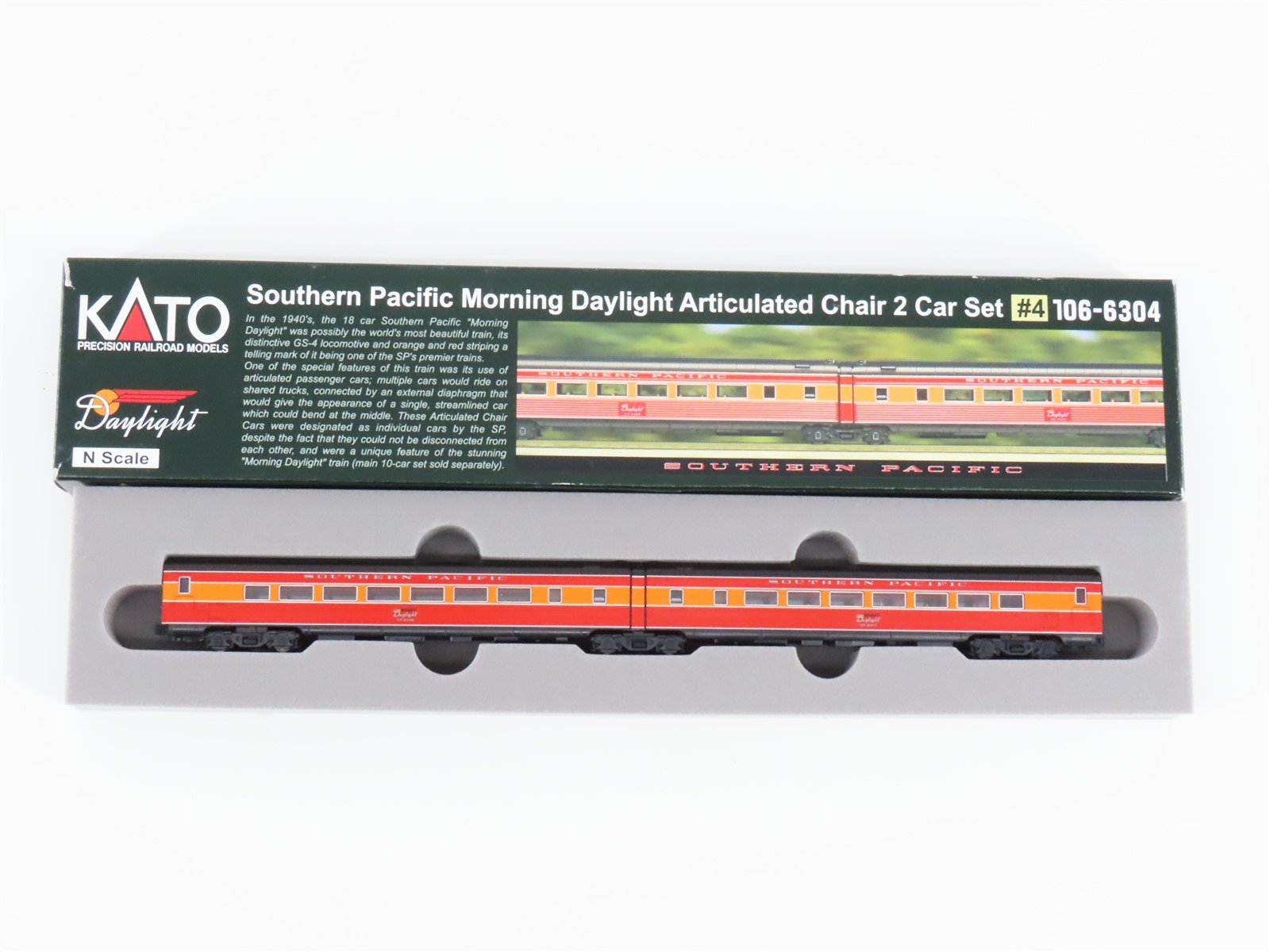 N KATO 106-6304 SP Morning Daylight 2-Car Articulated Chair Passenger Set #4