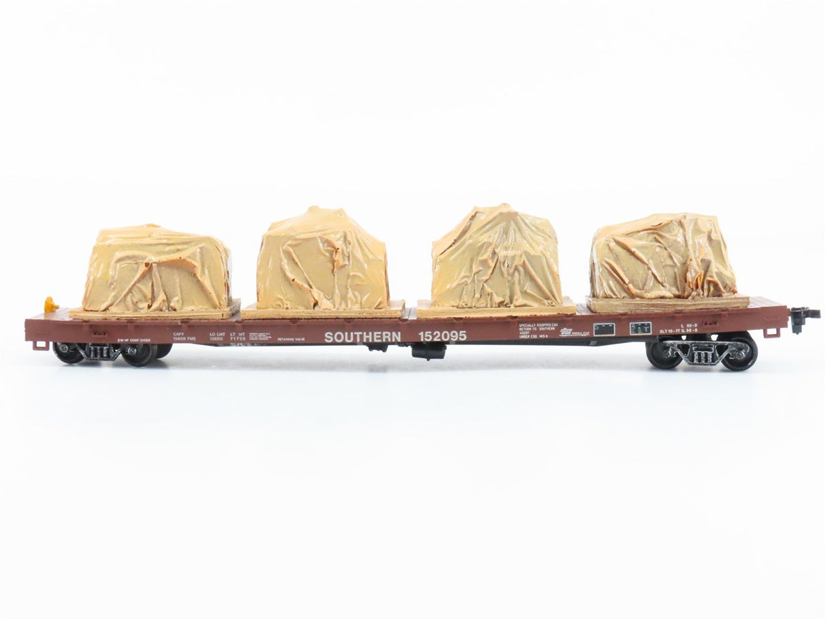 HO Scale Roundhouse MDC SOU Southern Railroad Flat Car #152095 w/ Custom Load