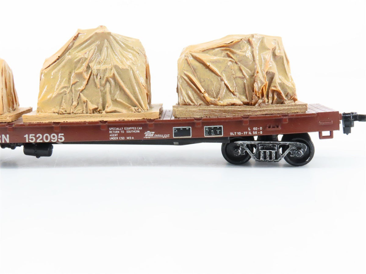 HO Scale Roundhouse MDC SOU Southern Railroad Flat Car #152095 w/ Custom Load