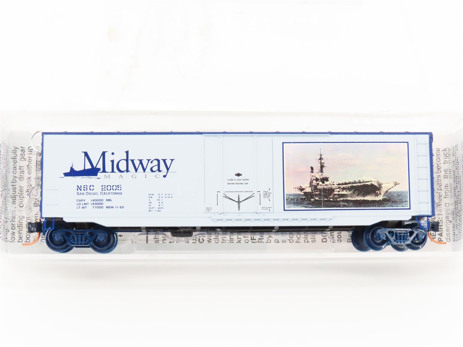 N Scale Micro-Trains MTL Special Run NSC 05-111 USS "Midway Magic" Boxcar 2005