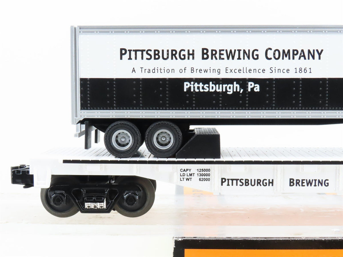 O Gauge 3-Rail MTH 30-76110 Pittsburgh Brewing Flatcar No# Iron City Trailer