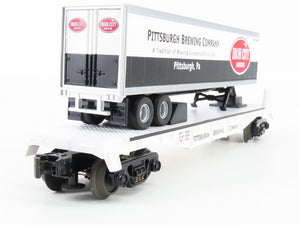 O Gauge 3-Rail MTH 30-76110 Pittsburgh Brewing Flatcar No# Iron City Trailer