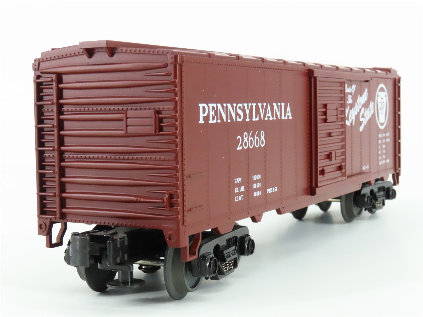 O Gauge 3-Rail MTH Rugged Rails 33-7403 PRR Keystone State Boxcar #28668