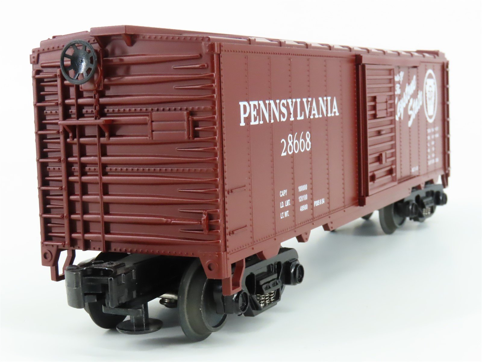 O Gauge 3-Rail MTH Rugged Rails 33-7403 PRR Keystone State Boxcar #28668