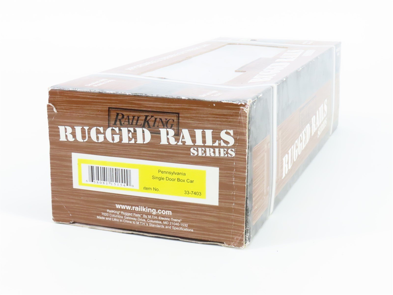 O Gauge 3-Rail MTH Rugged Rails 33-7403 PRR Keystone State Boxcar #28668