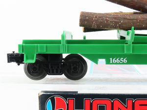O Gauge 3-Rail Lionel 6-16656 BN Operating Log Dump Car #16656 w/Logs