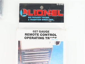 Set of 2 O Gauge Track Lionel 6-5149 Remote Control Operating Track Pieces
