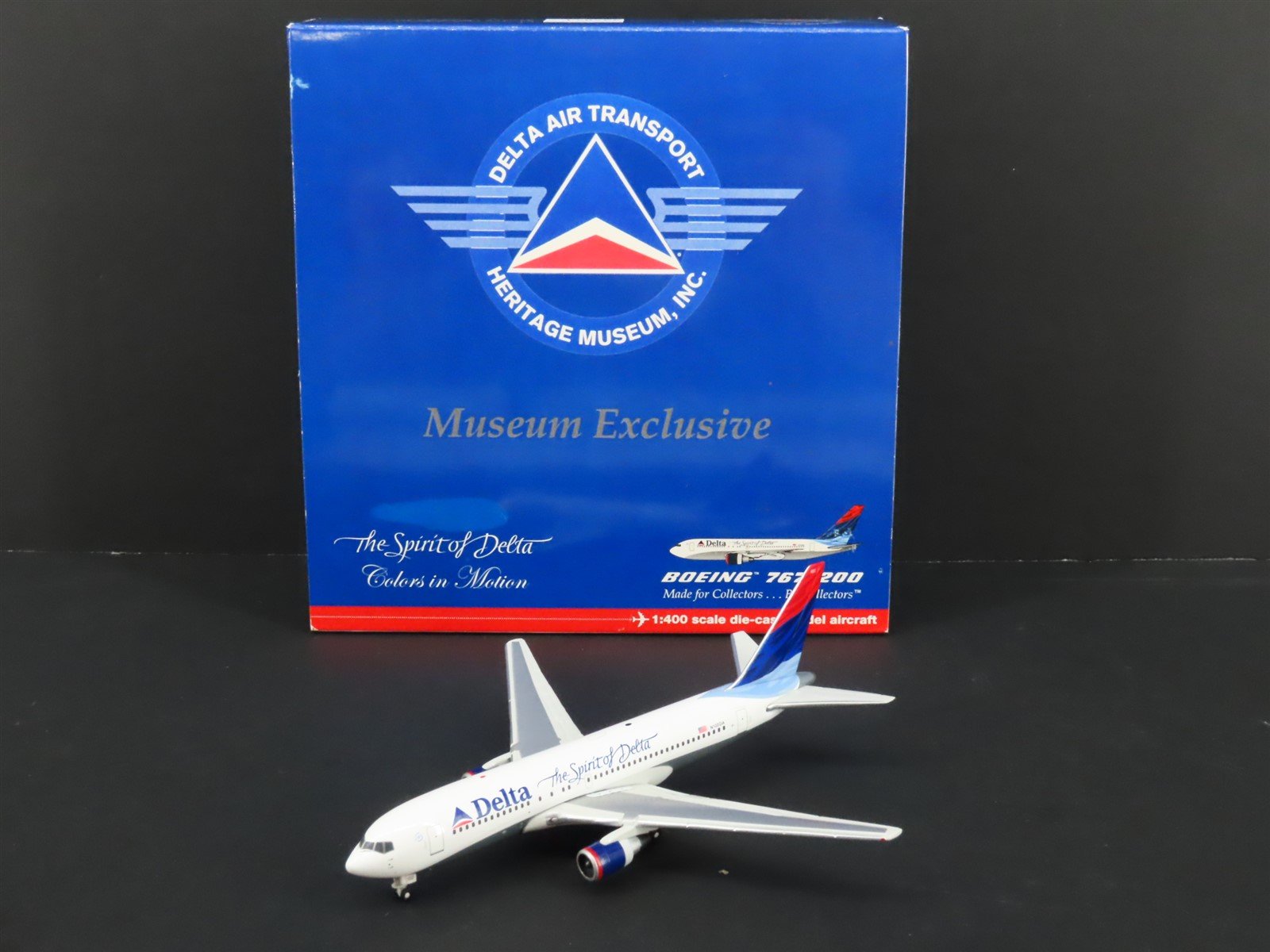 1:400 Gemini Jets Museum Exclusive Die-Cast Spirit of Delta B767-200 Airliner