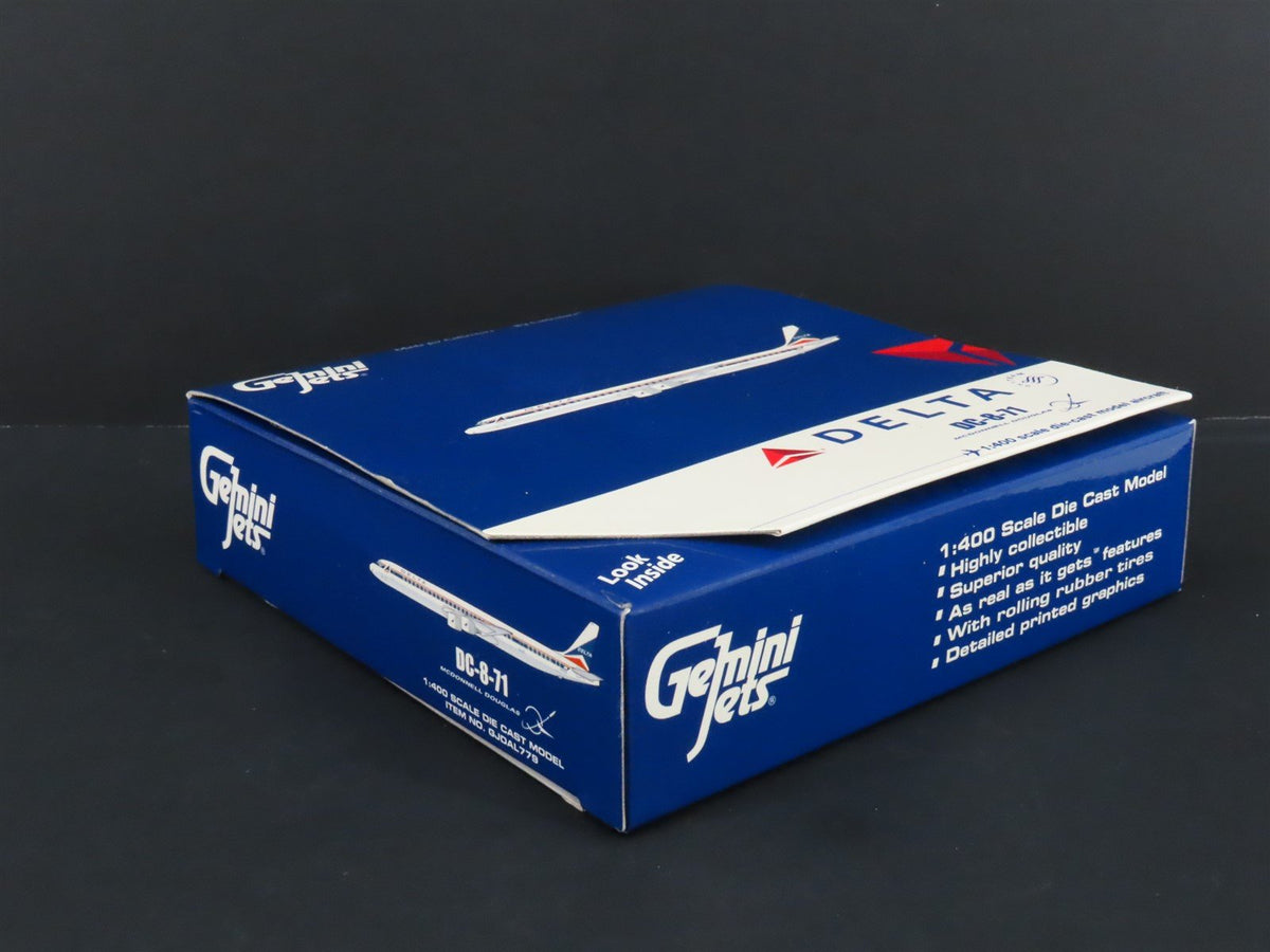1:400 Gemini Jets GJDAL779 Die-Cast Delta McDonnell Douglas DC-8-71 Airliner