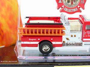 1:64 Scale Code 3 #02450 Die-Cast City of LA Seagrave Fire Engine #18