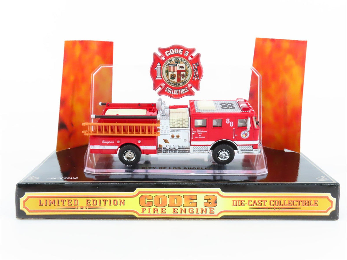 1:64 Scale Code 3 #02450 Die-Cast City of LA Seagrave Fire Engine #88