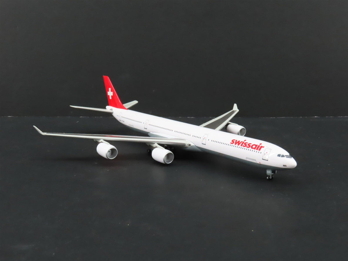 1:400 Dragon Wings 55383 Die-Cast Swissair A340-600 Airliner HB-JMA