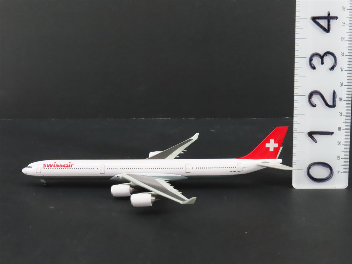 1:400 Dragon Wings 55383 Die-Cast Swissair A340-600 Airliner HB-JMA