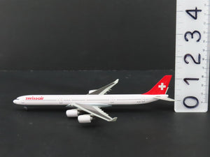 1:400 Dragon Wings 55383 Die-Cast Swissair A340-600 Airliner HB-JMA