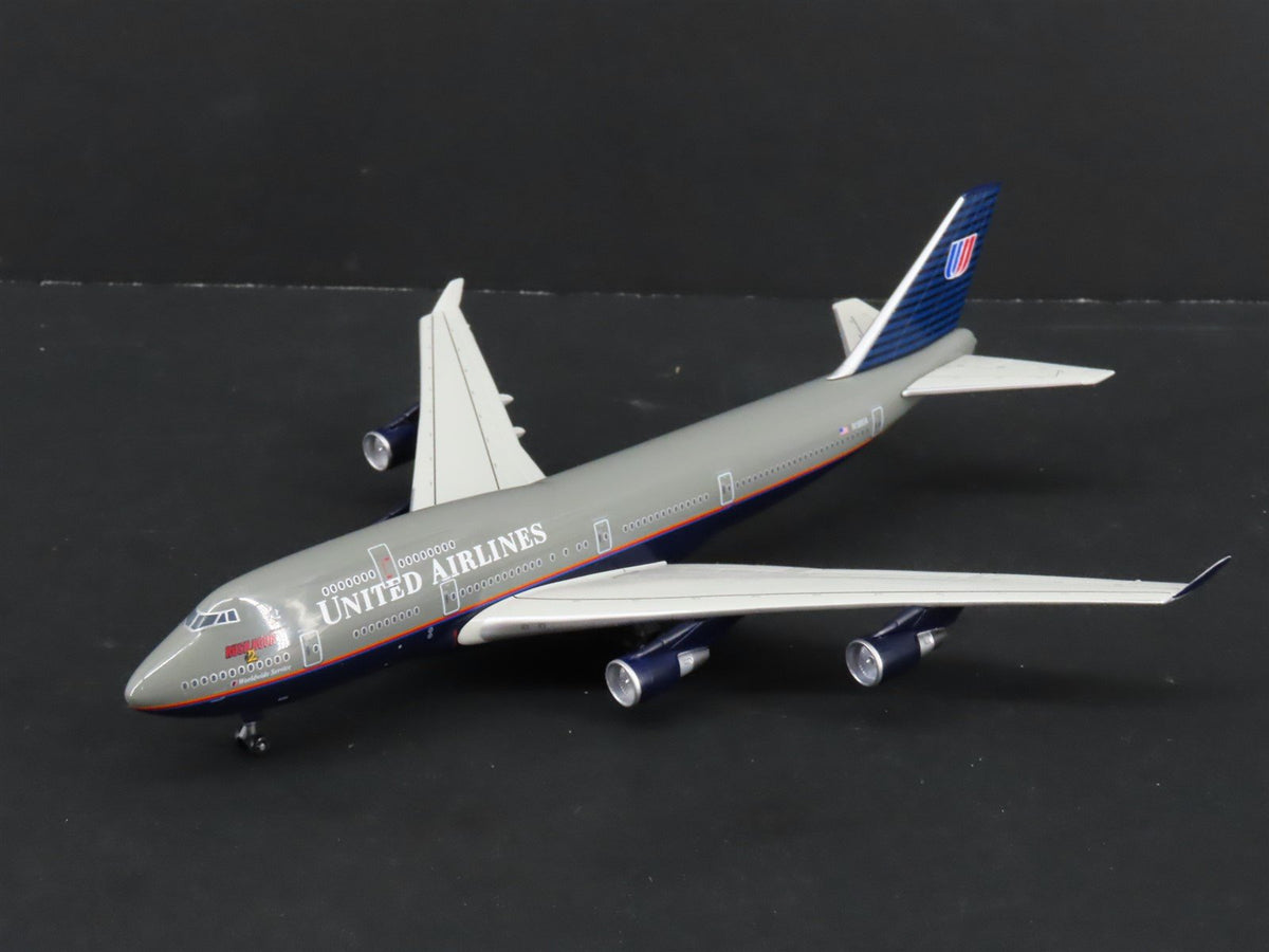 1:400 Dragon Wings 55429 Die-Cast United Airlines Rush Hour 2 B747-422 Airliner