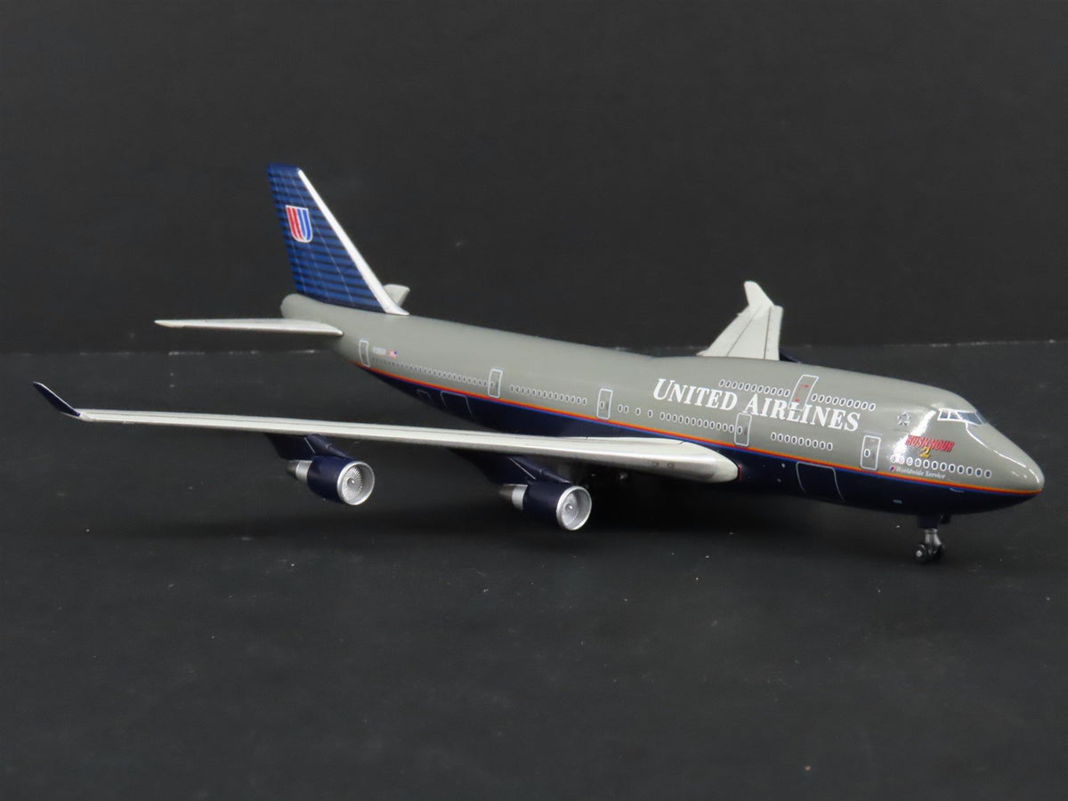 1:400 Dragon Wings 55429 Die-Cast United Airlines Rush Hour 2 B747-422 Airliner