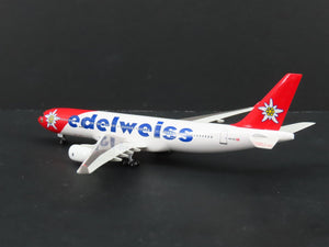 1:400 Dragon Wings Premiere 55305 Die-Cast Edelweiss A330-243 Airliner HB-IQZ