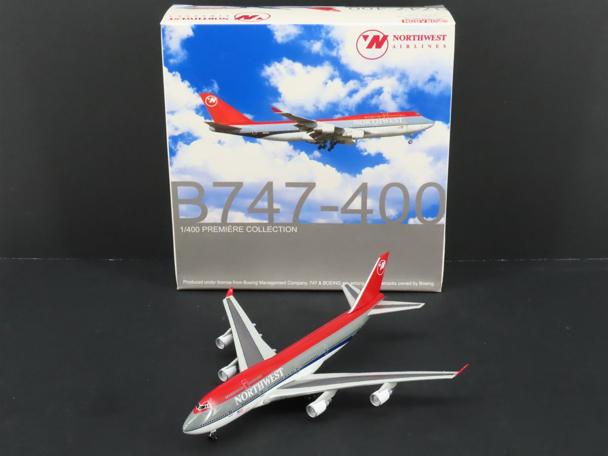1:400 Dragon Wings 55470 Die-Cast Northwest Airlines Boeing 747-400 Airliner