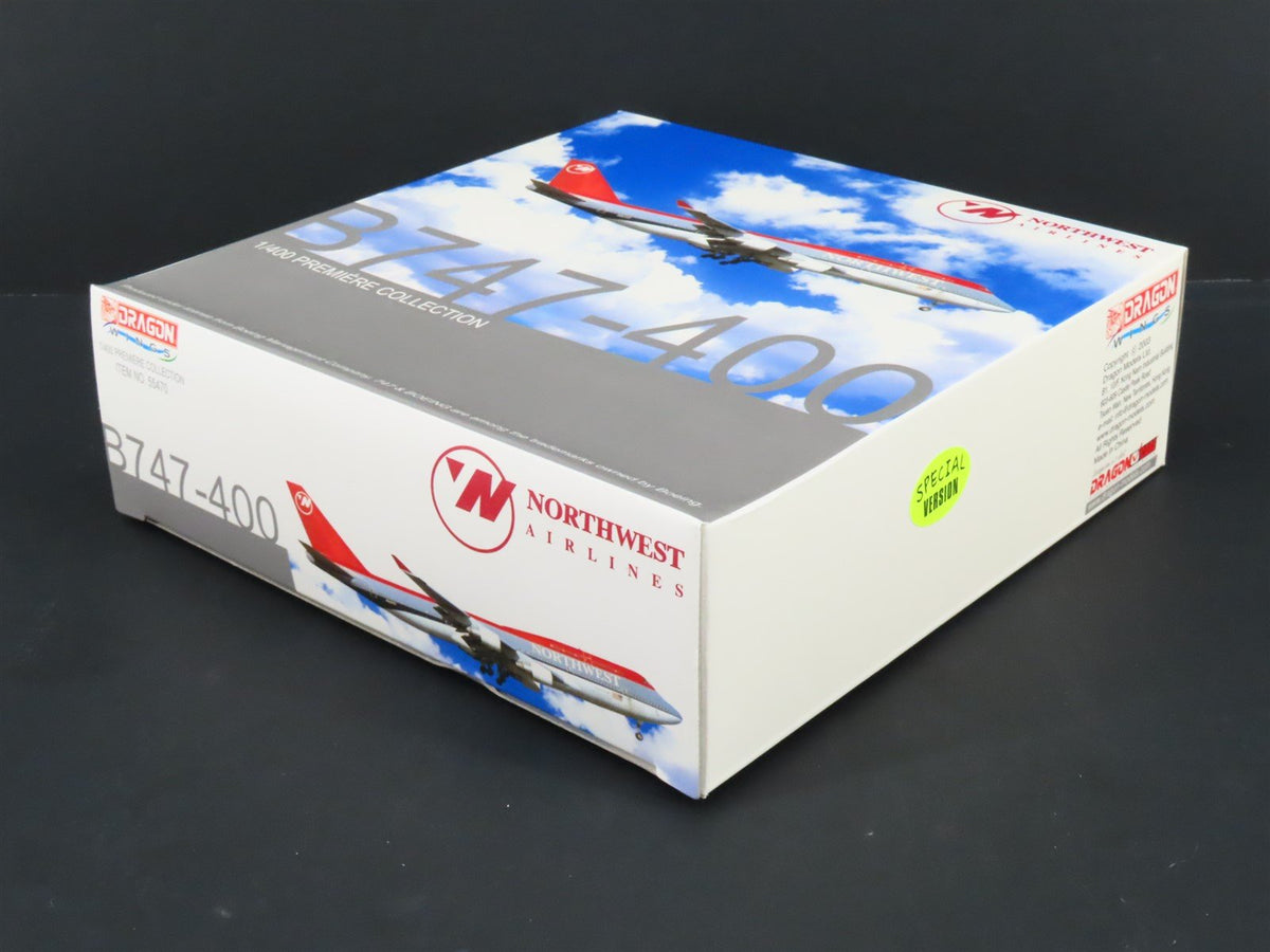 1:400 Dragon Wings 55470 Die-Cast Northwest Airlines Boeing 747-400 Airliner