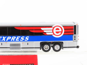 1:87 Iconic Replicas Die-Cast 87-0321 Broward Express MCI D4505 Motorcoach Bus