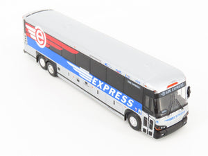 1:87 Iconic Replicas Die-Cast 87-0321 Broward Express MCI D4505 Motorcoach Bus