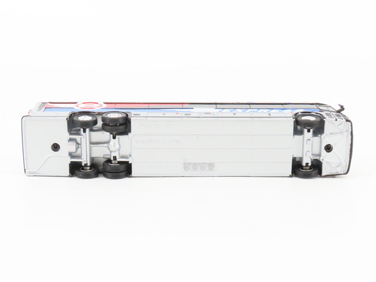 1:87 Iconic Replicas Die-Cast 87-0321 Broward Express MCI D4505 Motorcoach Bus