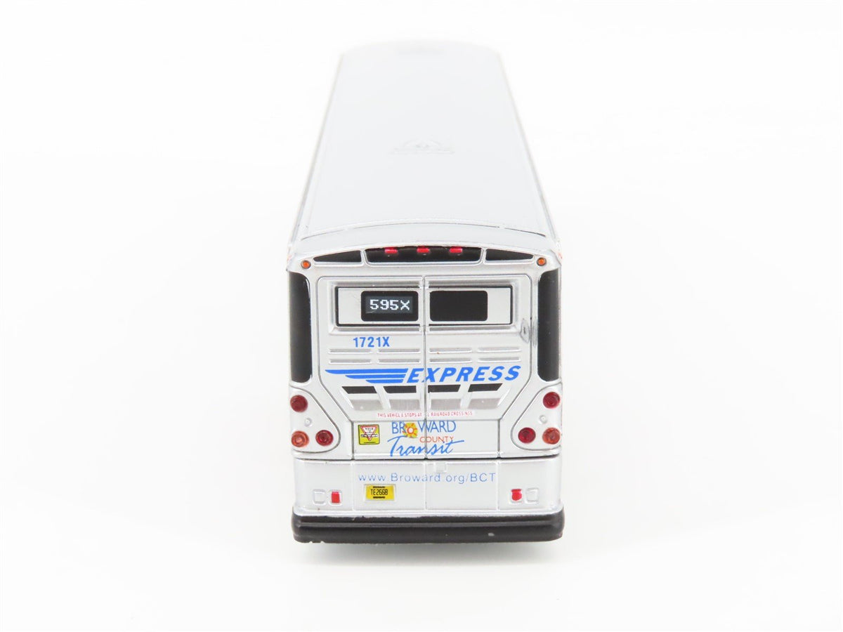 1:87 Iconic Replicas Die-Cast 87-0321 Broward Express MCI D4505 Motorcoach Bus