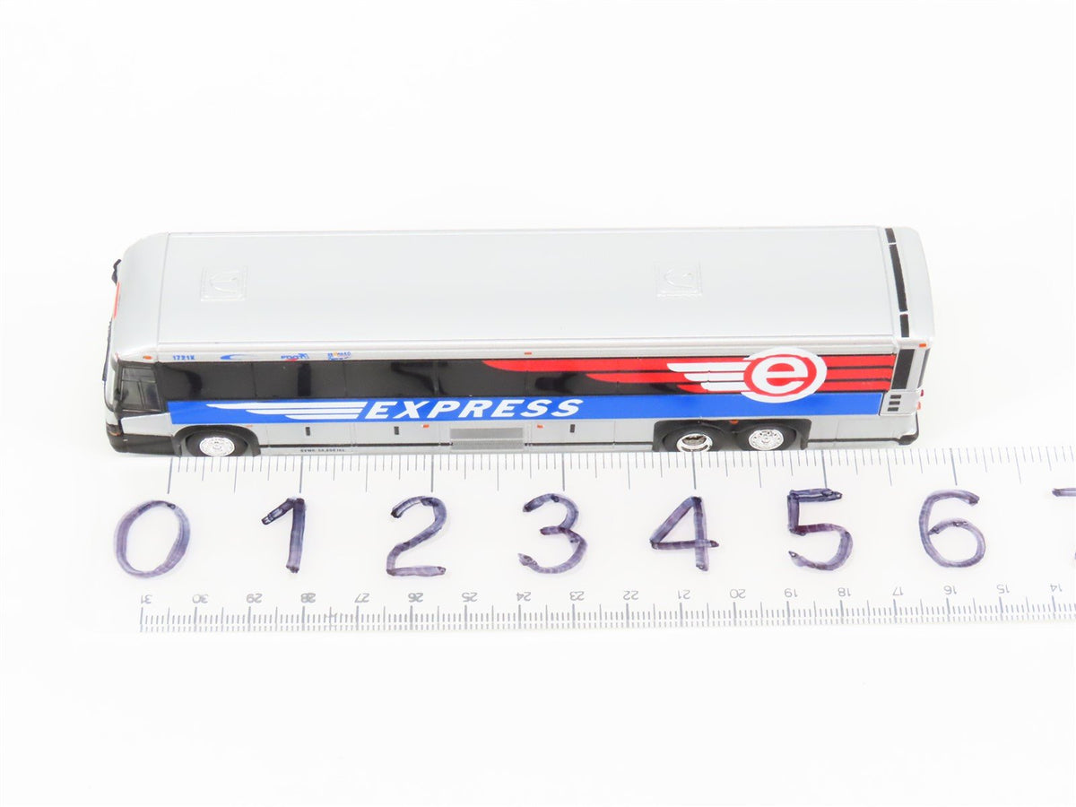 1:87 Iconic Replicas Die-Cast 87-0321 Broward Express MCI D4505 Motorcoach Bus