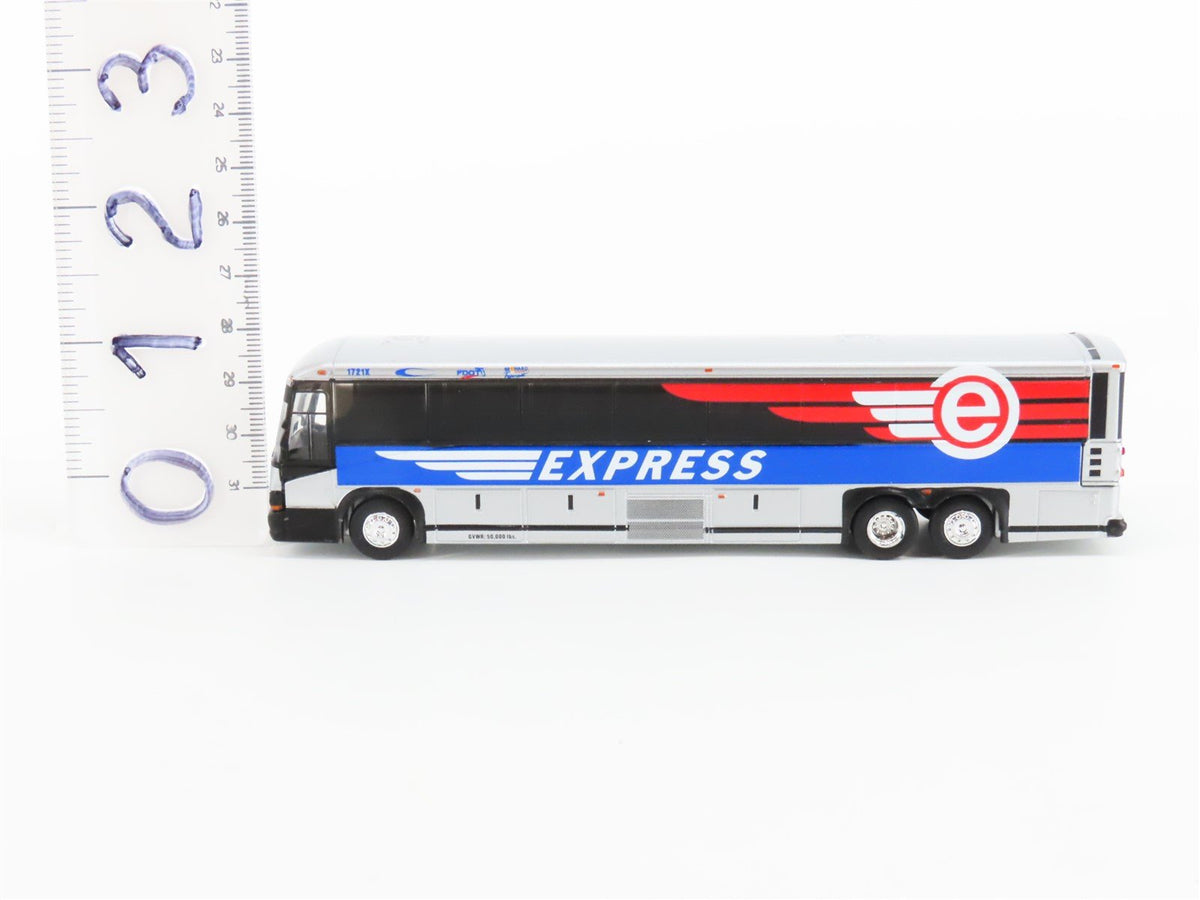 1:87 Iconic Replicas Die-Cast 87-0321 Broward Express MCI D4505 Motorcoach Bus