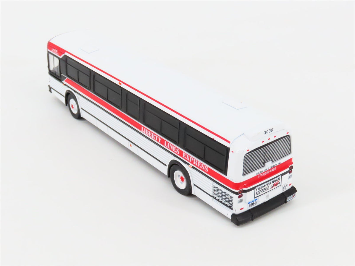 1:87 Iconic Replicas Die-Cast 87-0389 Liberty Lines Suburban MCI Classic Bus