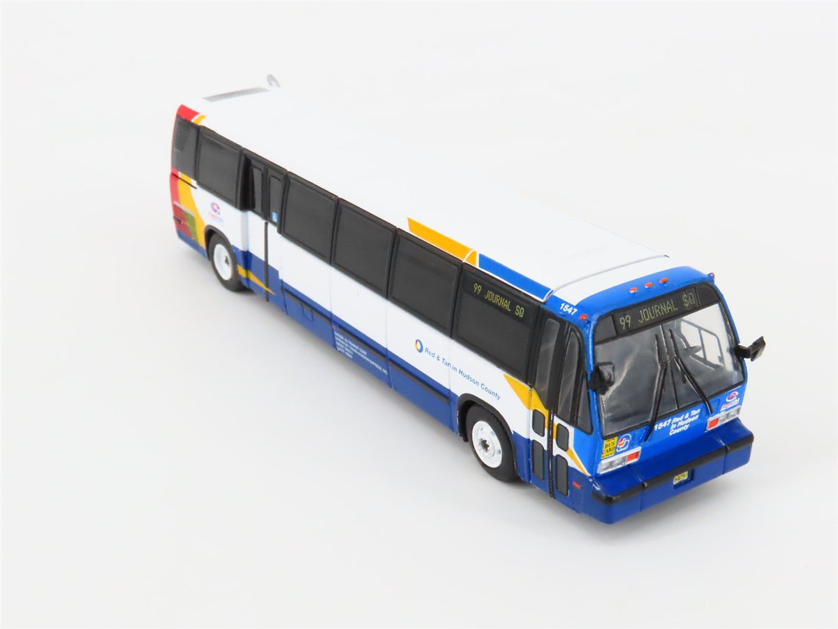 1:87 Iconic Replicas 87-0318 Coach USA &quot;Red &amp; Tan&quot; 1999 TMC RTS Transit Bus