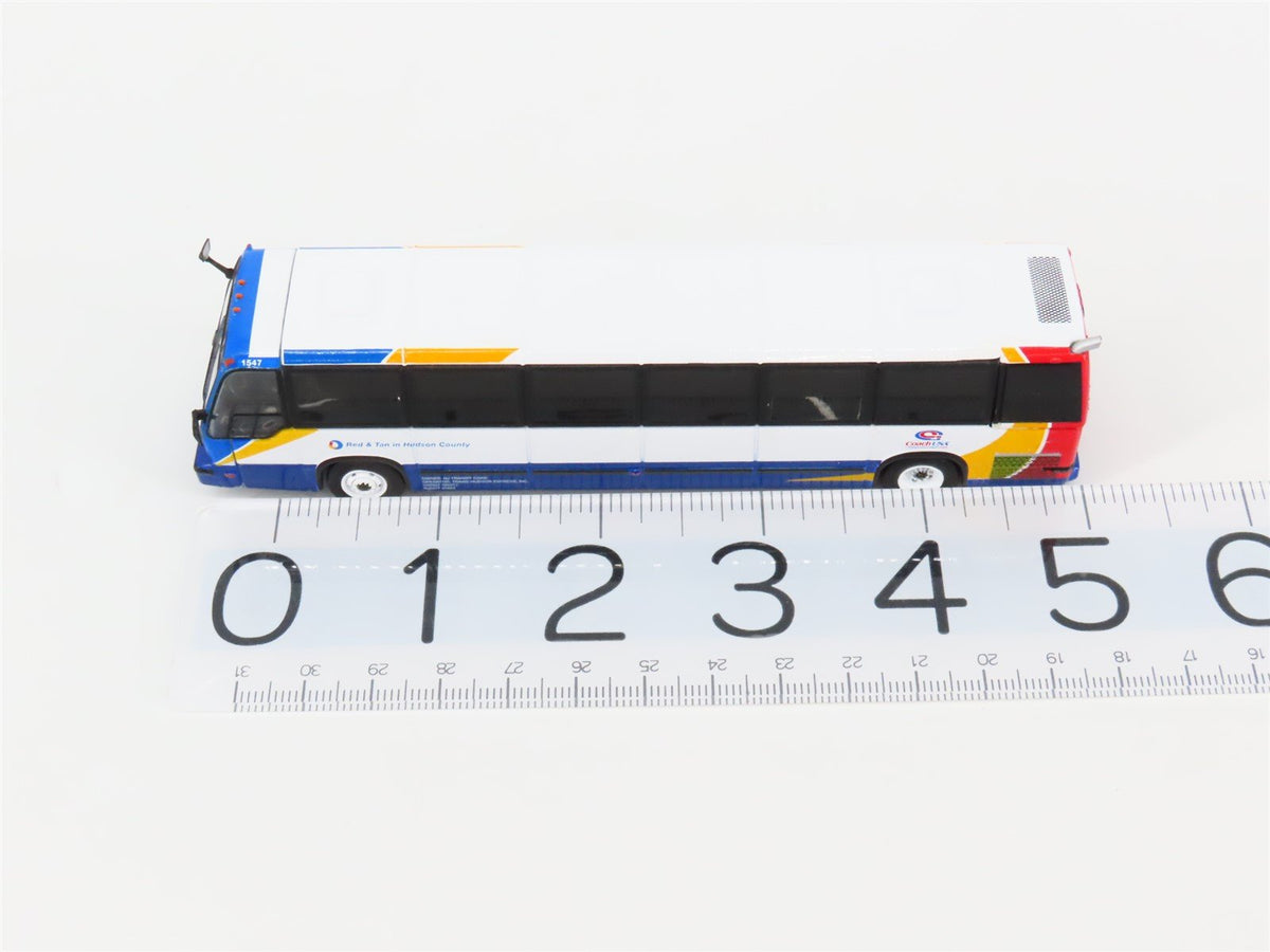 1:87 Iconic Replicas 87-0318 Coach USA &quot;Red &amp; Tan&quot; 1999 TMC RTS Transit Bus