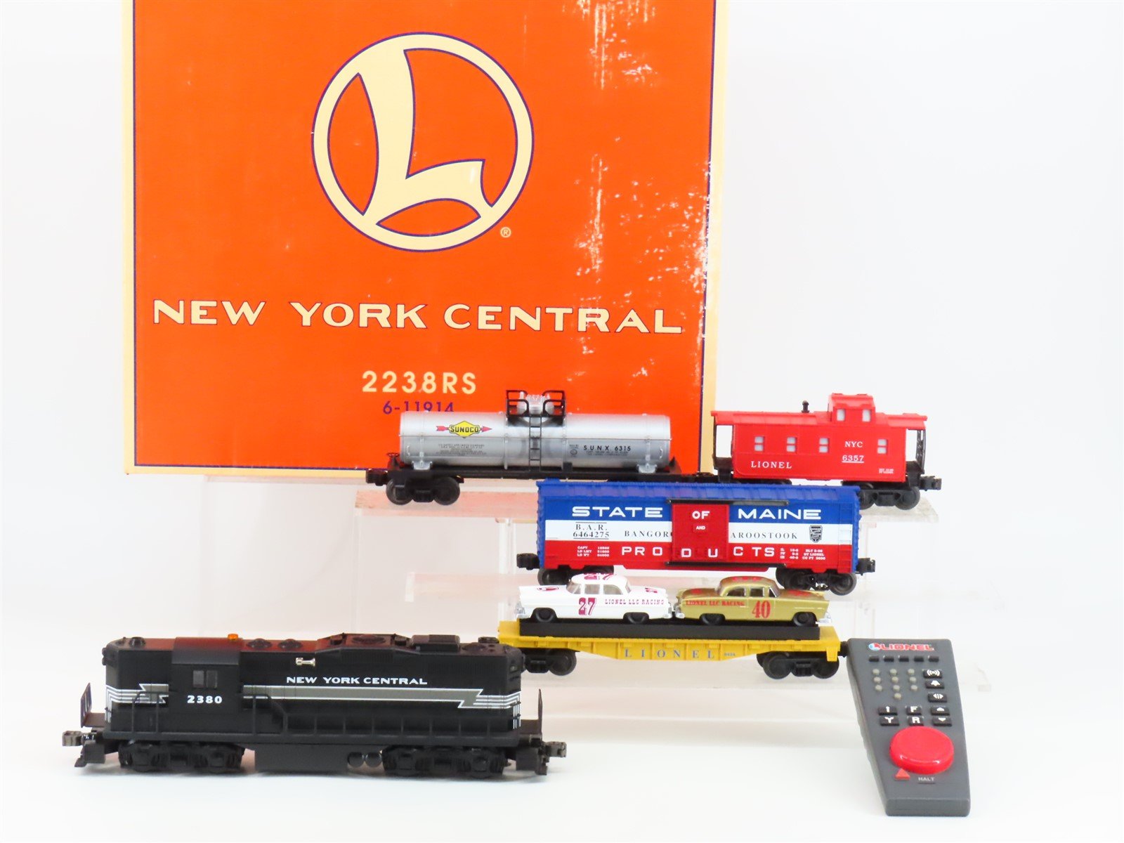 O 3-Rail Lionel 6-11914 NYC GP9 Diesel Freight Train Set 2238RS w/ TMCC & Sound