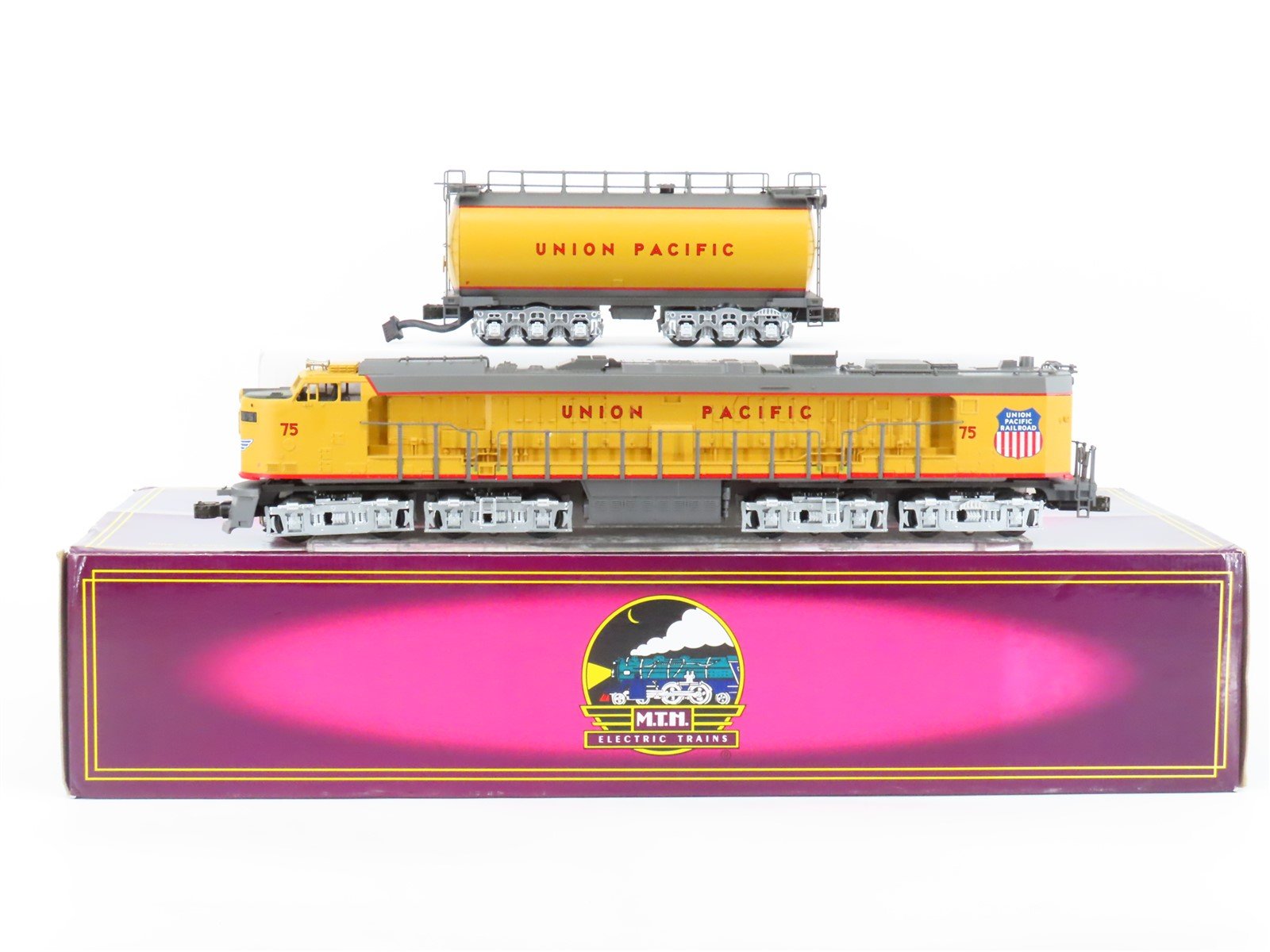O Gauge 3-Rail MTH 20-2185-1 UP Union Pacific Veranda Turbine #75 w/Sound