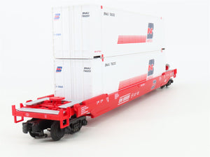 O Gauge 3-Rail MTH 20-9502L BN Railway Husky Stack #60009 w/Containers